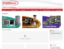 Tablet Screenshot of premiumdevenezuela.com